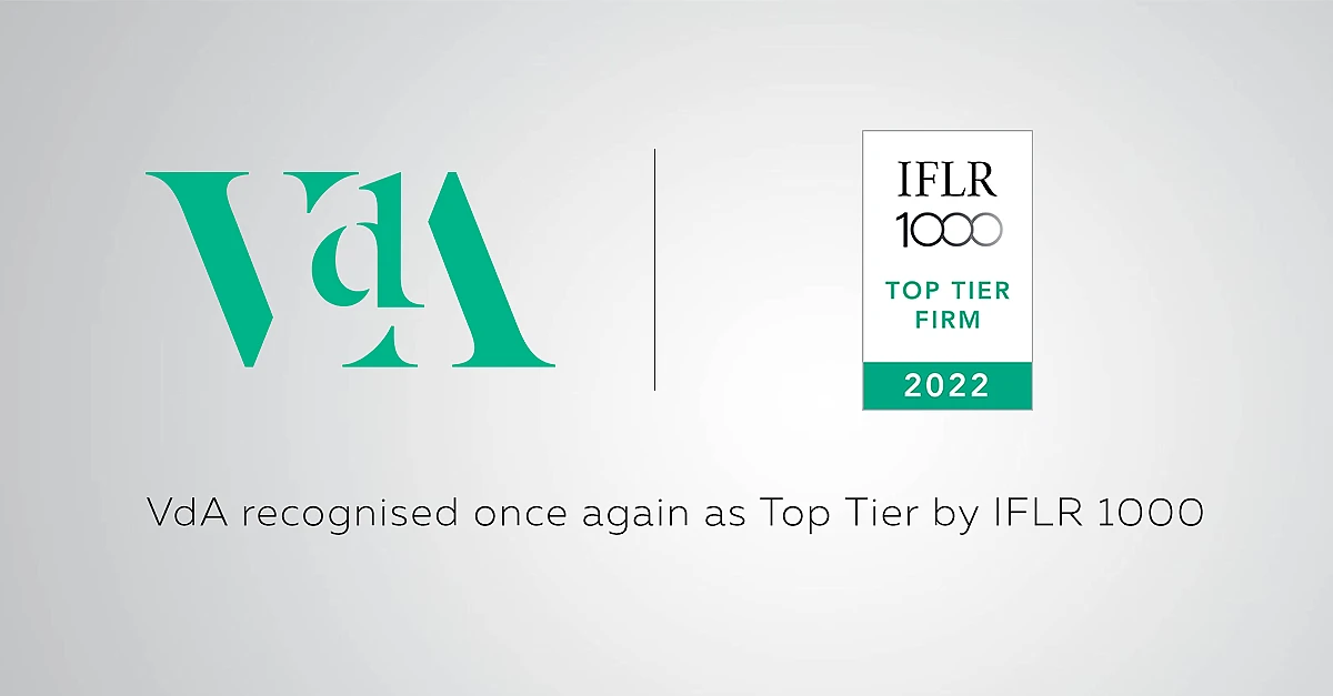VdA recognised once again as Top Tier by IFLR 1000