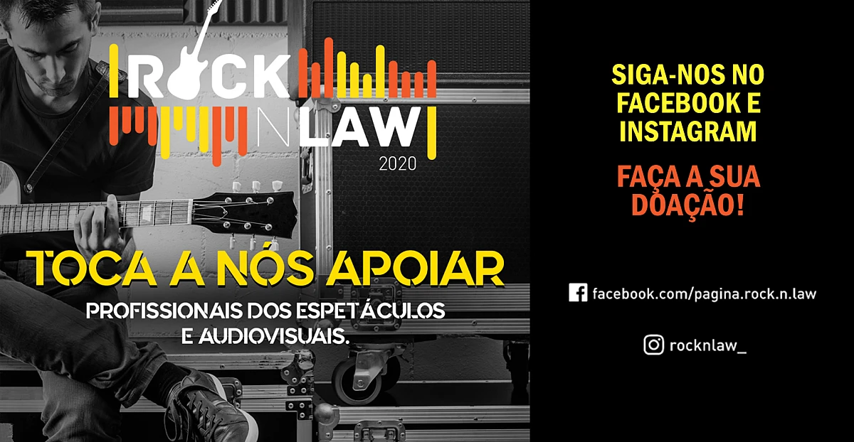 12th edition of ROCK'N'LAW 2020 supports professionals in the performing arts and the audiovisual media