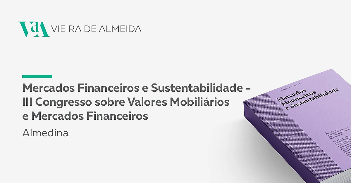 VdA contribui para obra sobre mercados financeiros e sustentabilidade