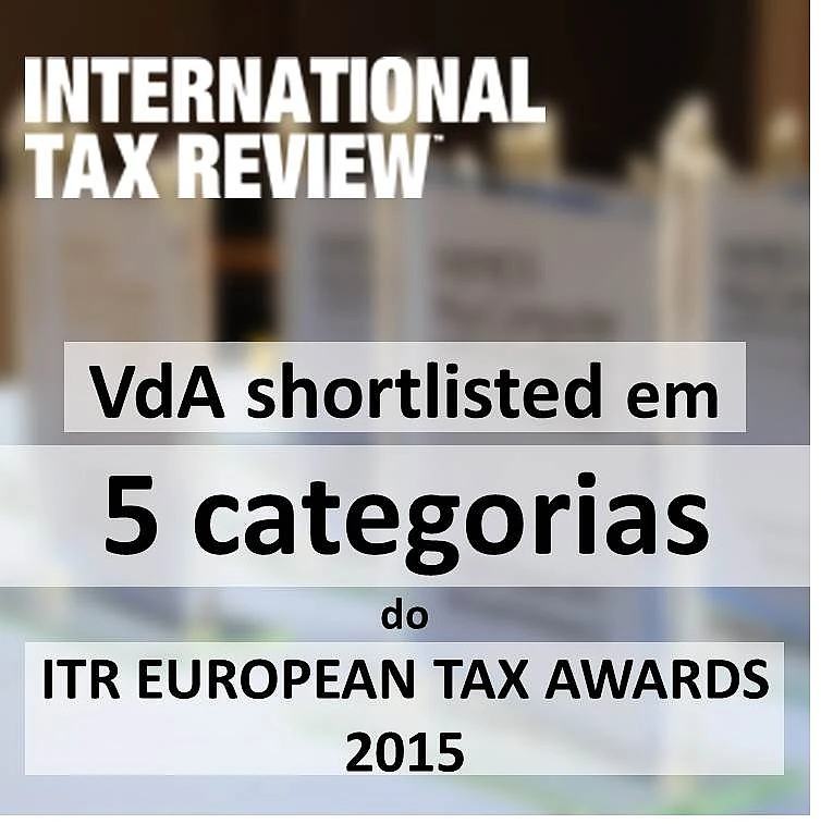 VdA distinguida no International Tax Review's European Tax Awards 2015