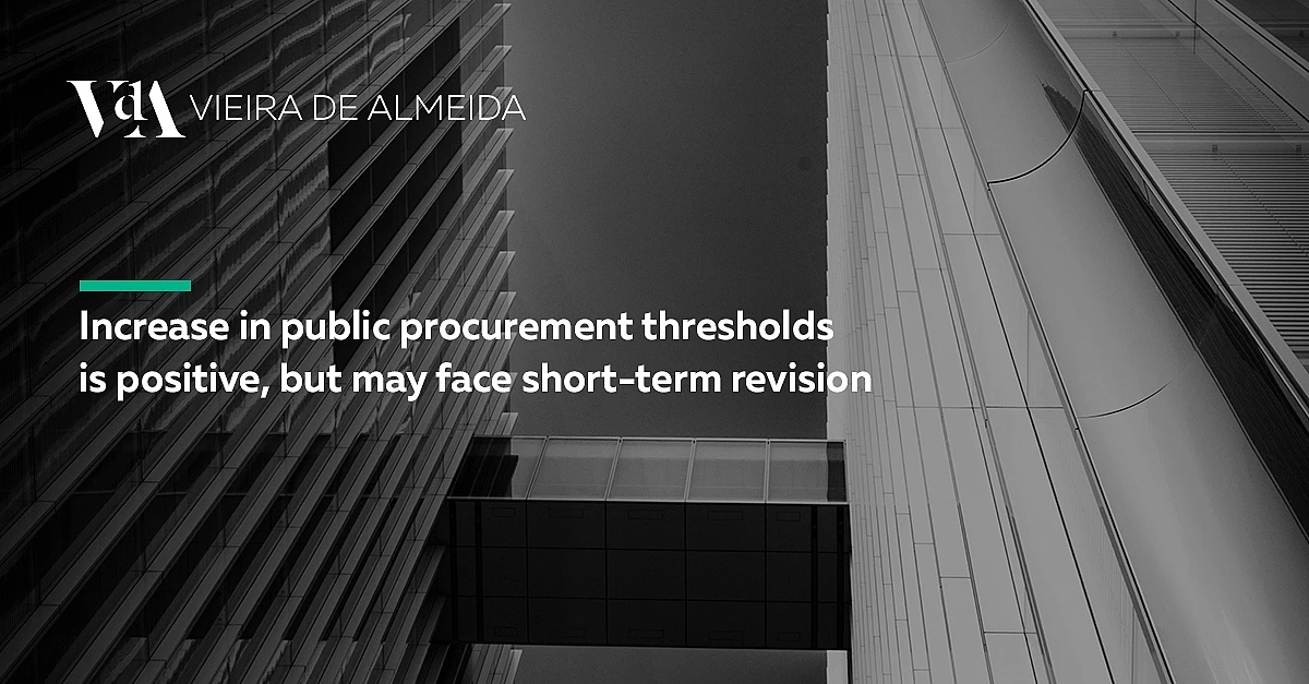 Increase in public procurement thresholds is positive, but may face short-term revision