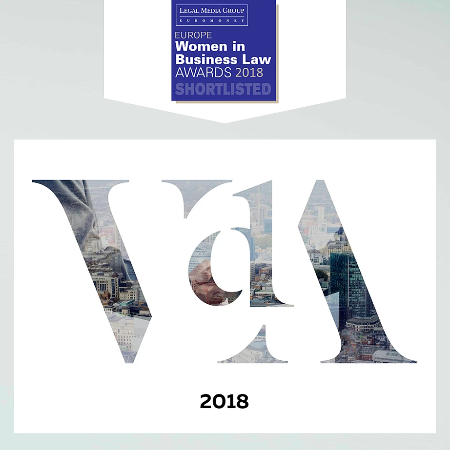 VdA shortlisted at the Europe in Business Law Awards 2018