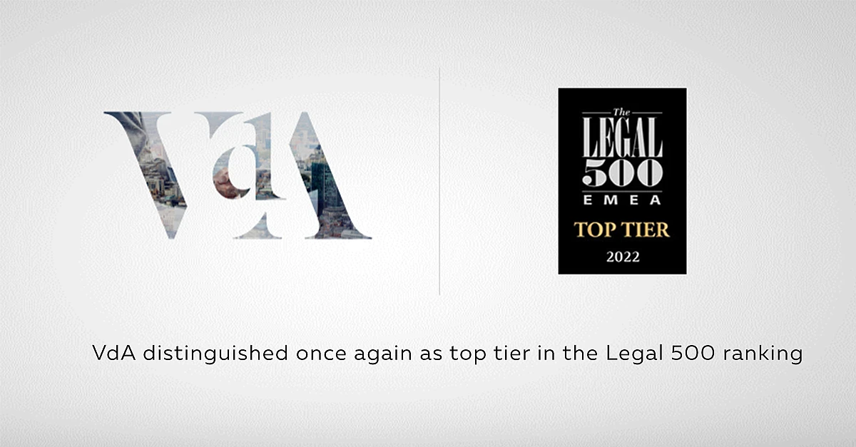  VdA distinguished once again as top tier in the Legal 500 ranking