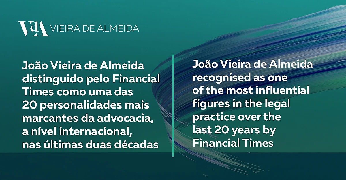 VdA and João Vieira de Almeida distinguished by the Financial Times