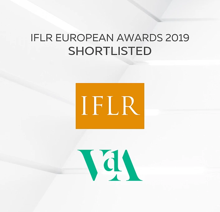 VdA shortlisted for the IFLR European Awards 2019