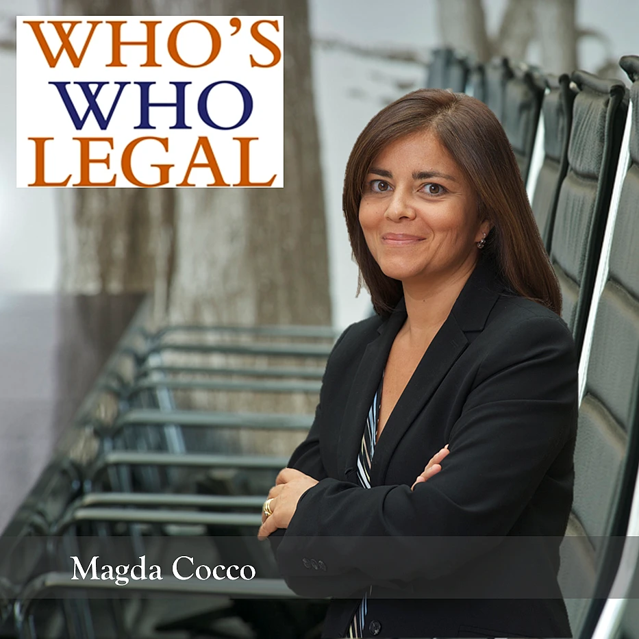 Magda Cocco recognized lawyer at Who's Who Legal