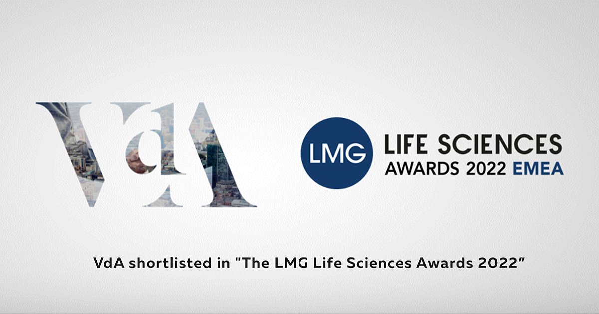 VdA shortlisted nos prémios “The LMG Life Sciences Awards 2022