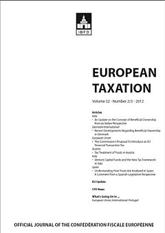 Relief from Double Taxation of Distributed Profits and the Effective Taxation Requirement