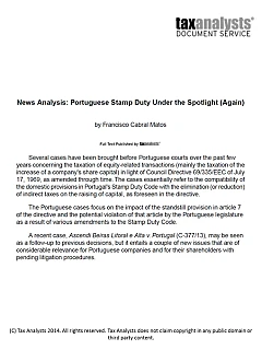 Issuance of commercial paper in Portugal