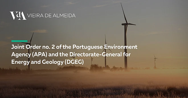 Joint Order no. 2 of the Portuguese Environment Agency (APA) and the Directorate-General for Energy and Geology (DGEG)