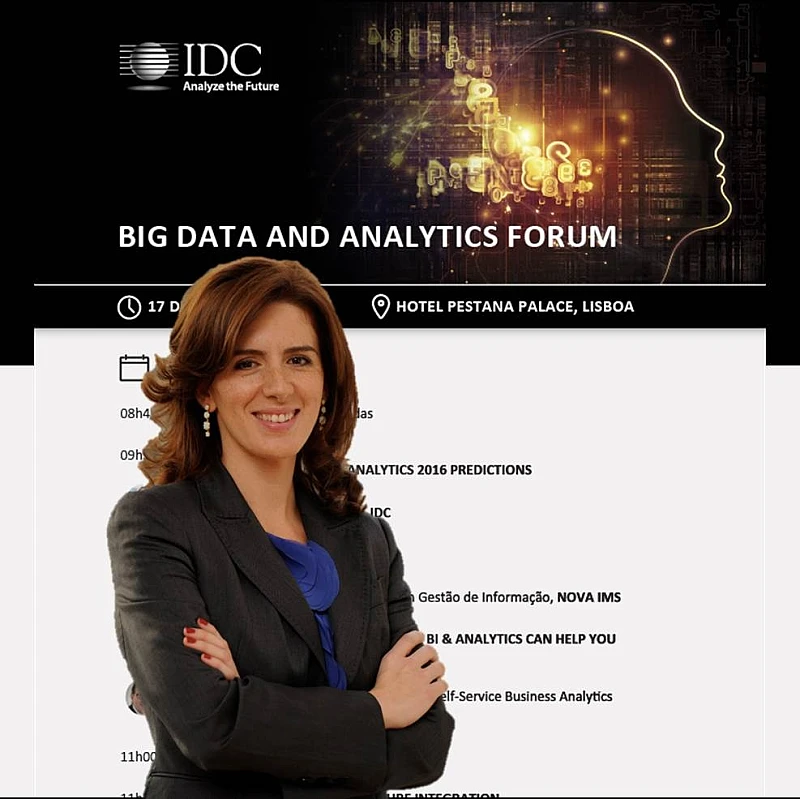 Inês Antas de Barros at the IDC: Big Data and Analytics Forum